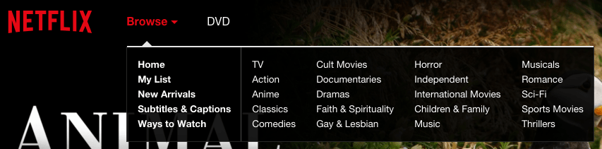 netflix genre browse