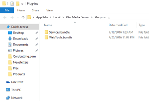 plex media server mac application support folder