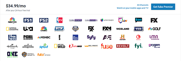 fubotv channels