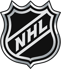 Black NHL Logo With Silver Text