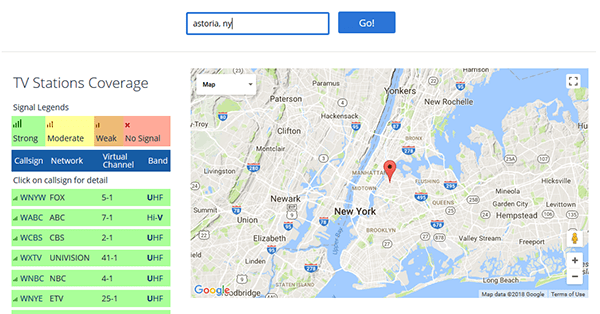 TV antenna tips - TV antenna reception map