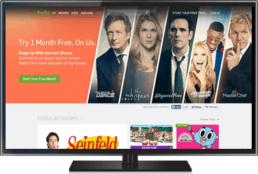 Image of Hulu screen