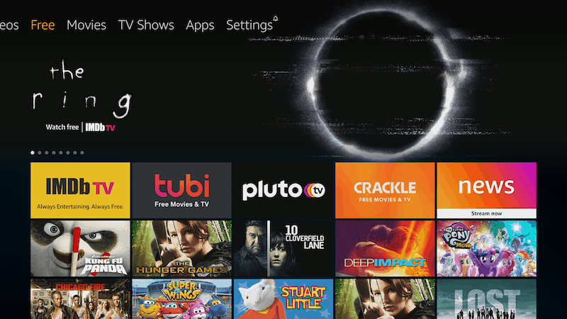 Fire TV Free Menu