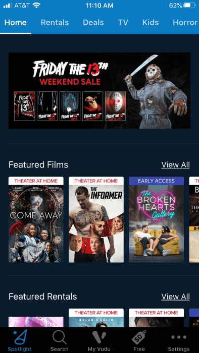 Best movies to rent or buy on Vudu