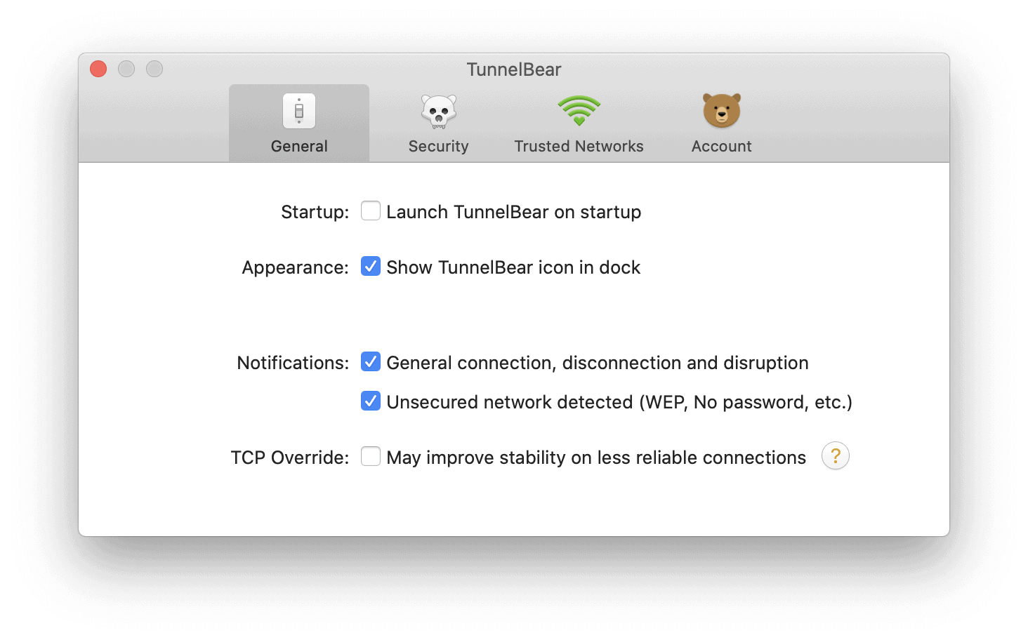 how to use tunnelbear on mac