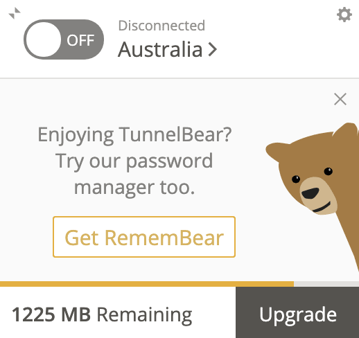 Tunnelbear VPN Password Manager