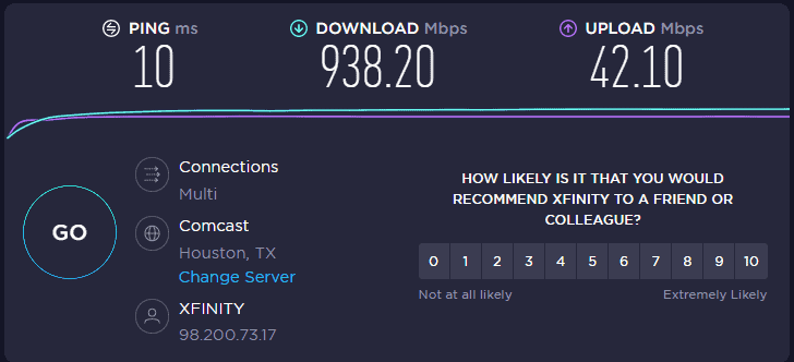 KeepSolid VPN Unlimited speed test - no connection
