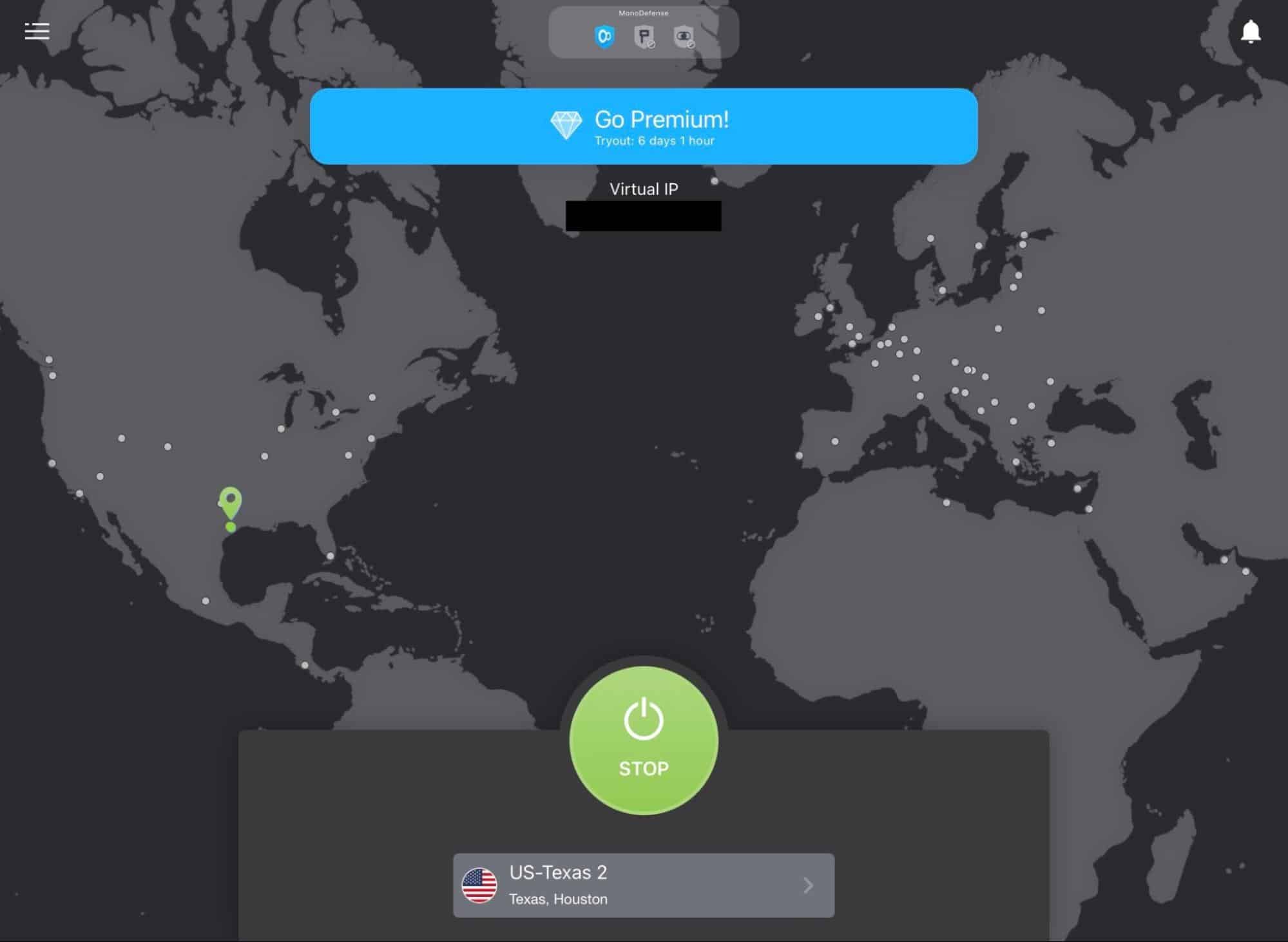 KeepSolid VPN Unlimited - connected