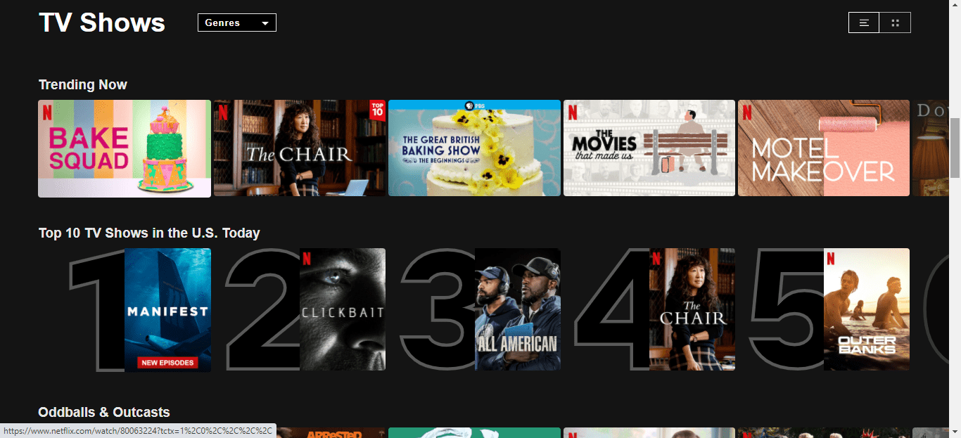 Netflix - in-browser app