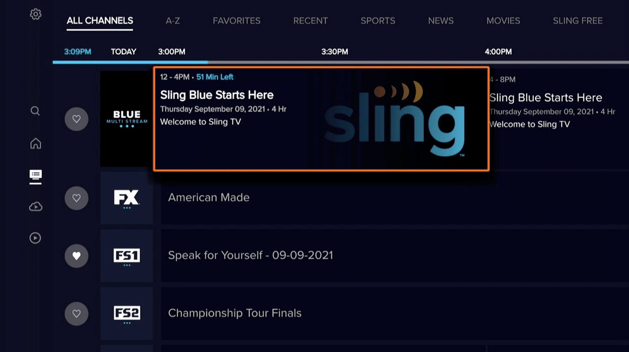 Sling TV packages and pricing