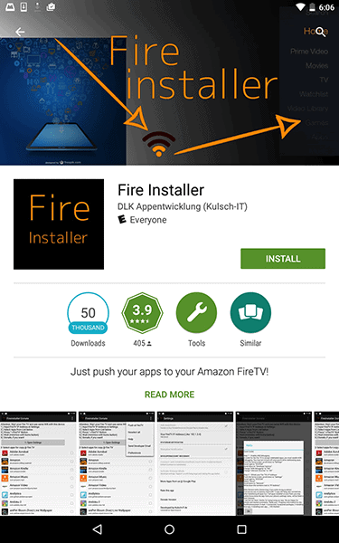 Fire Installer is one app that you can use for sideloading