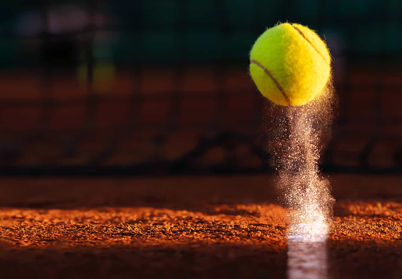 Tennis Ball in Motion