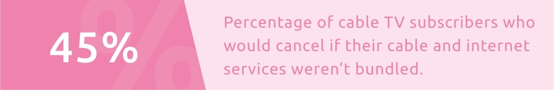 users who would cancel cable if it wasn't bundled with internet