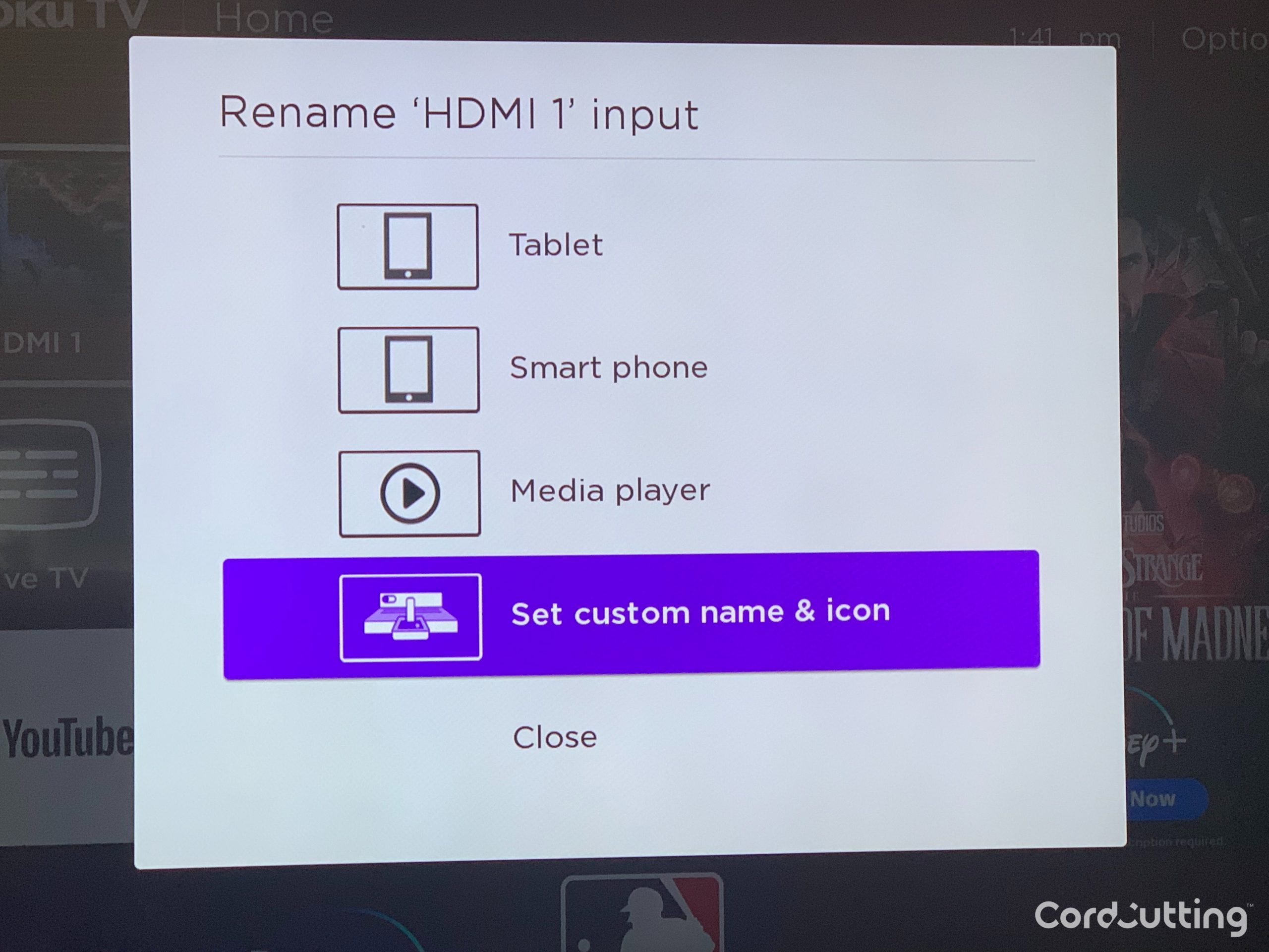 Renaming Inputs