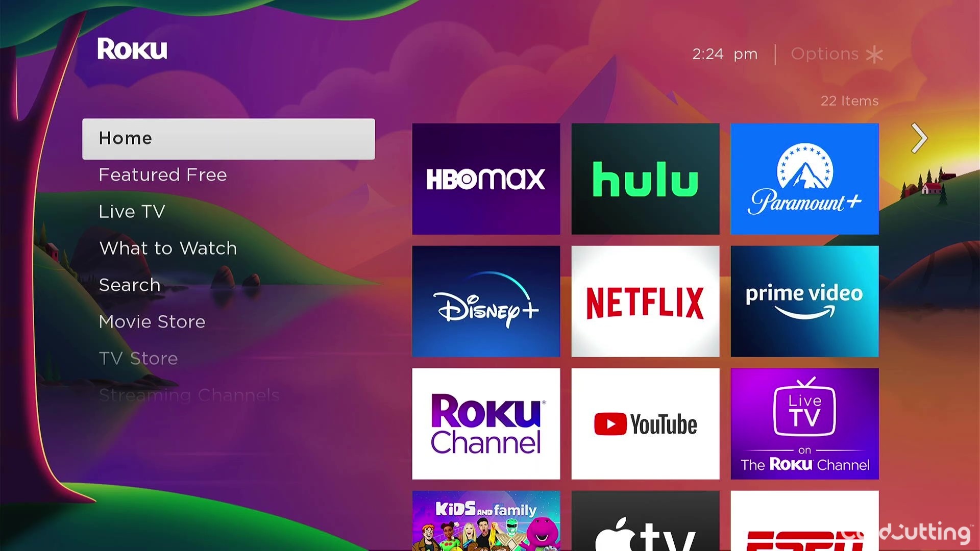 Roku Streaming Stick 4K+ Homepage