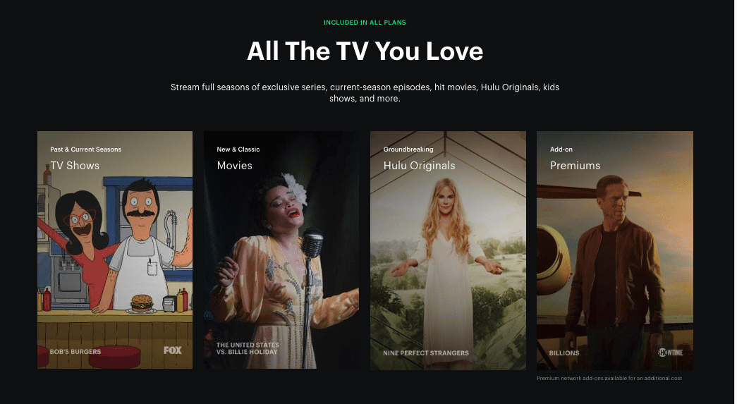 Hulu plans overview