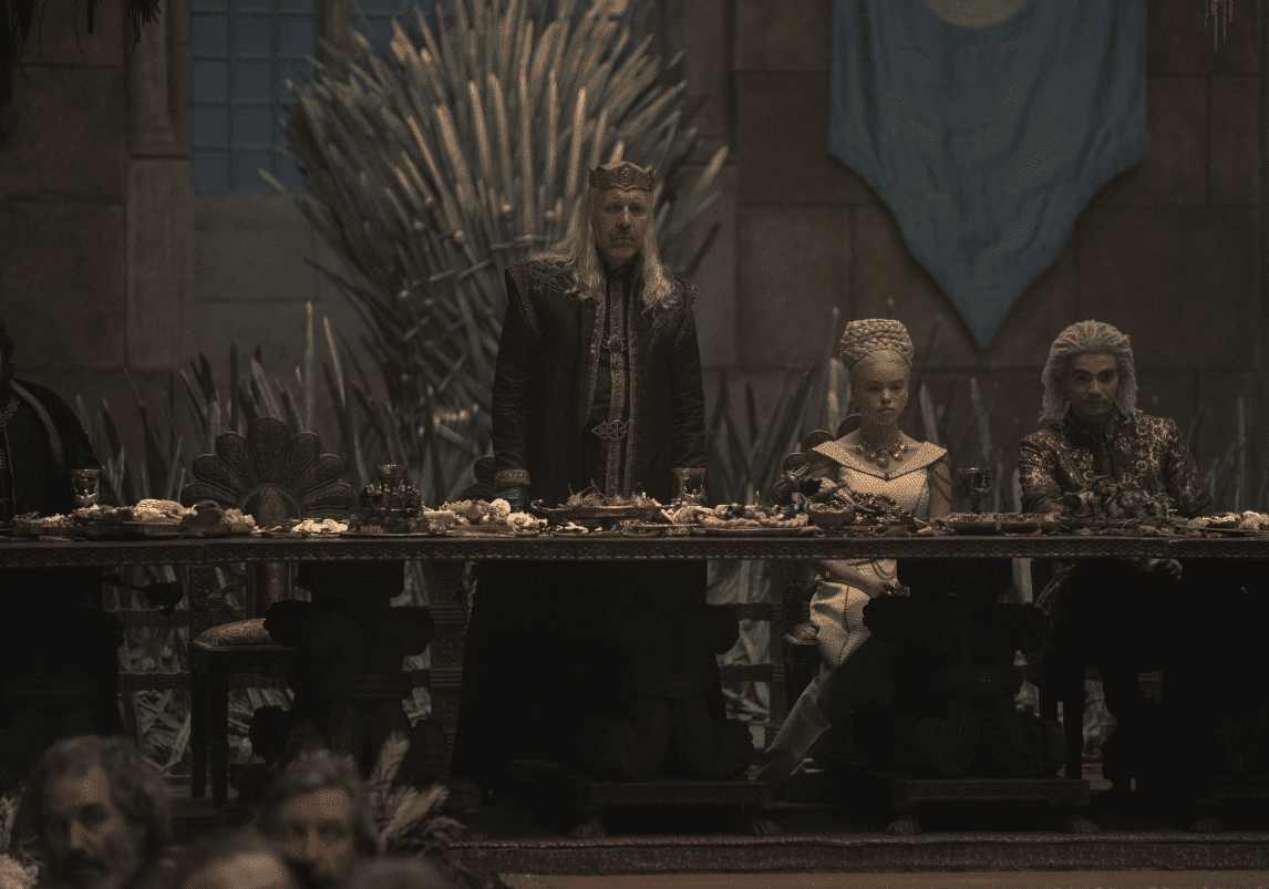 The Targaryens hosting a feast