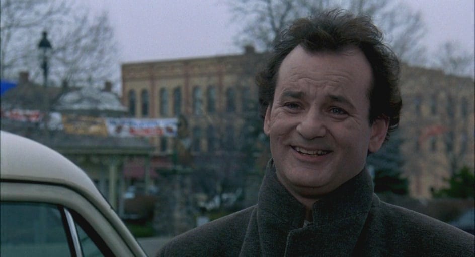 Bill Burray as Phil Conners in the movie Groundhog Day