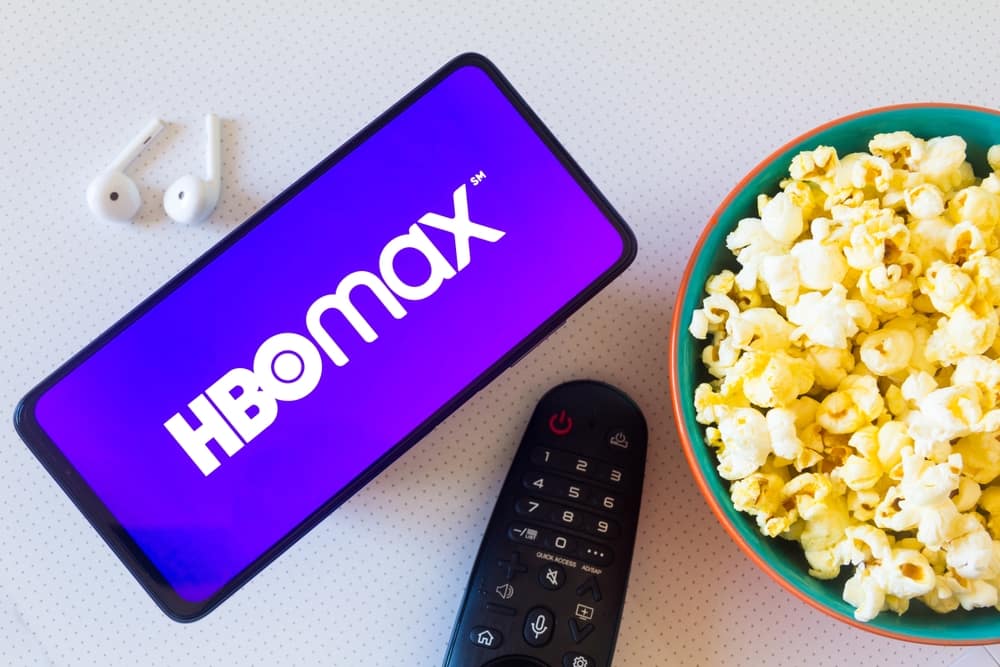 Streaming HBO Max on phone