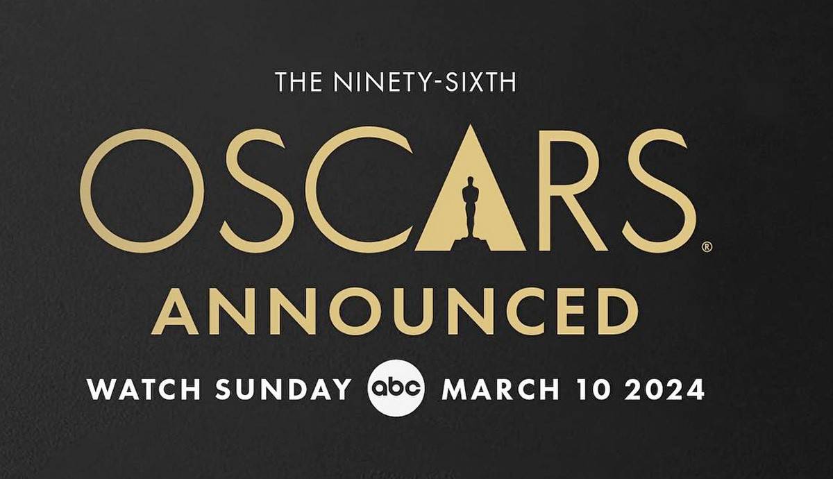Announcement image for the 96th Oscars 2024 from AMPAS.