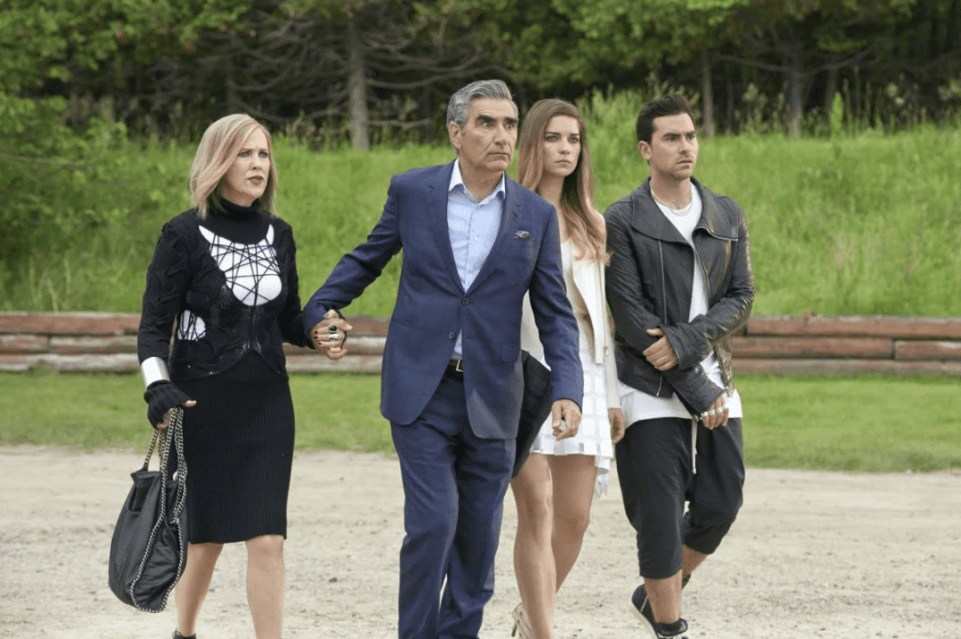 The Rose family in Schitt’s Creek