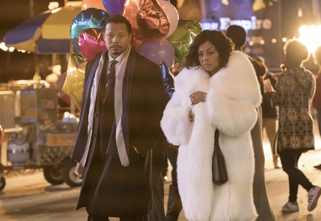 Terrence Howard and Taraji P. Henson walking together