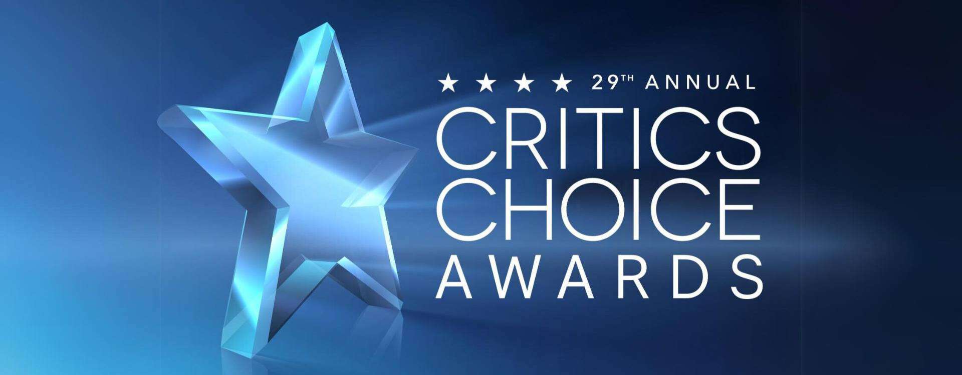 The 29th annual Critics’ Choice Awards logo from the American-Canadian Critics’ Choice Association.