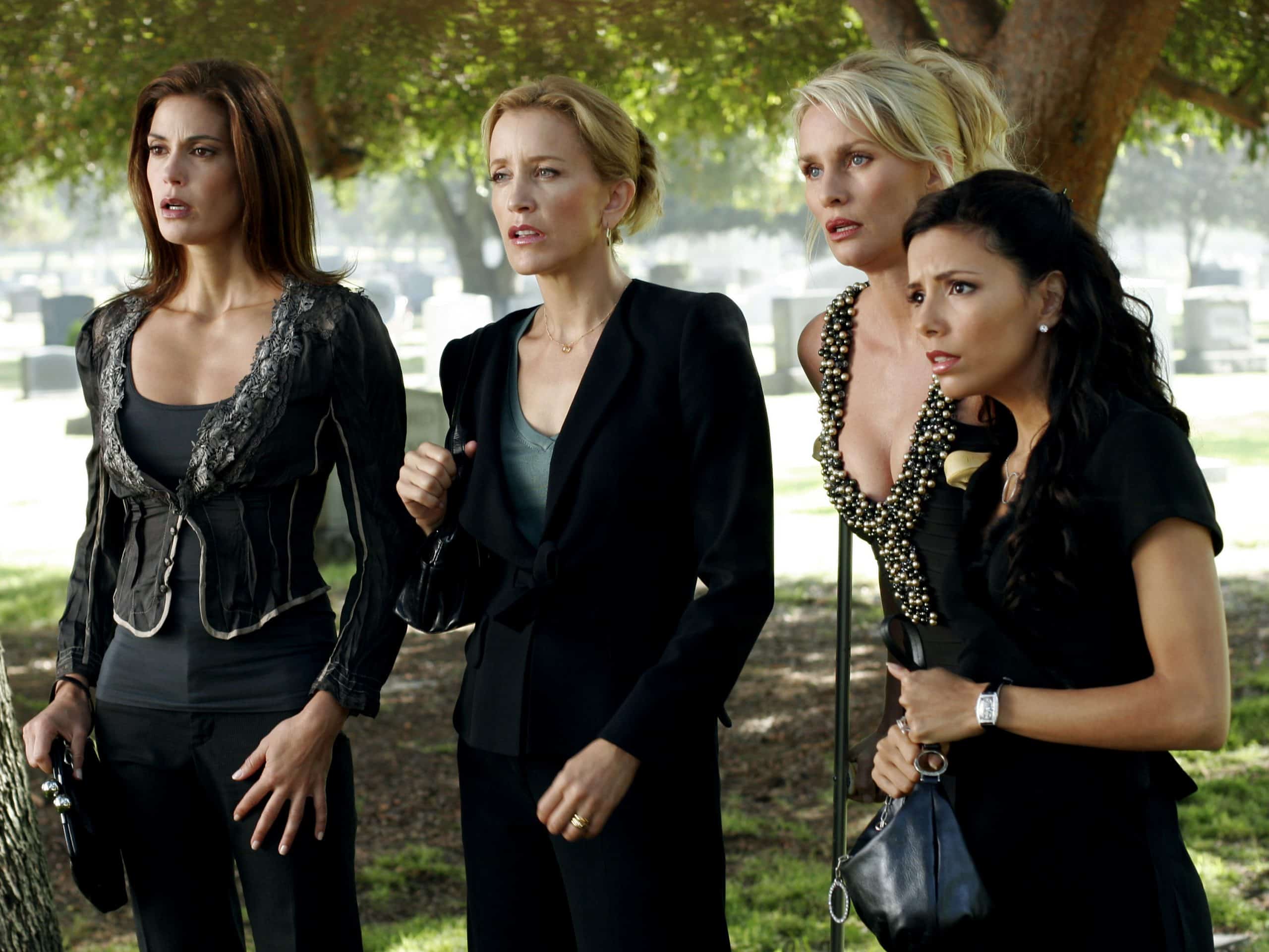 The housewives attending a funeral