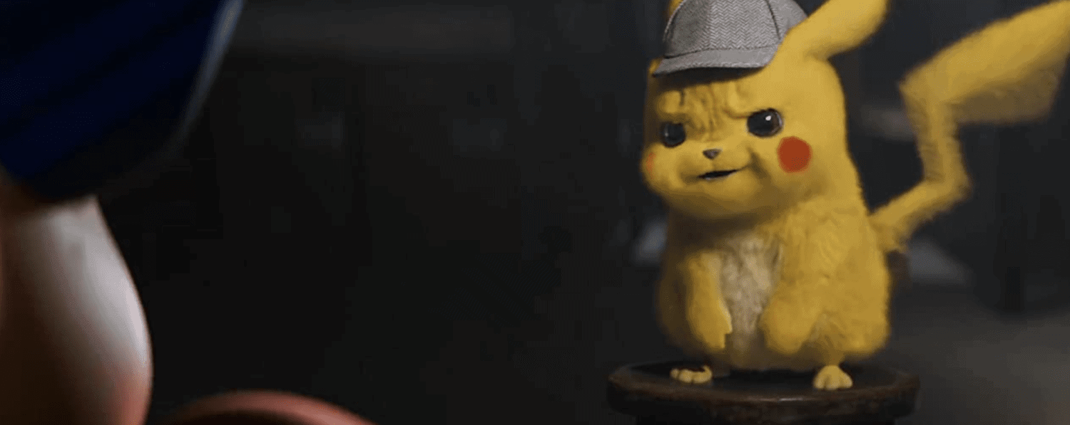 Pikachu dons a sleuthing cap for an interrogation