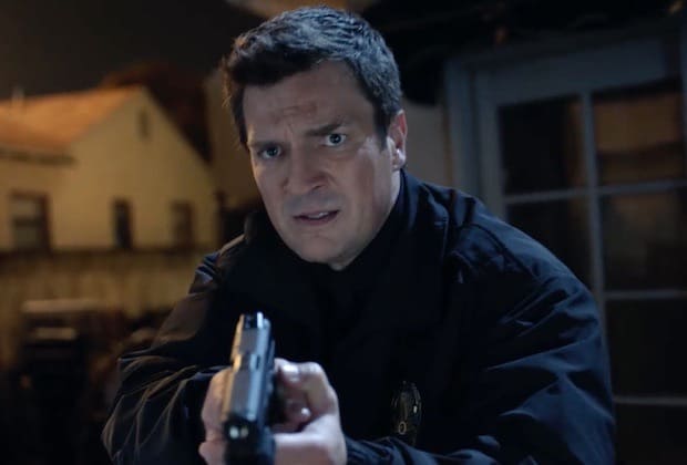 Nolan has his gun ready as he clears a scene