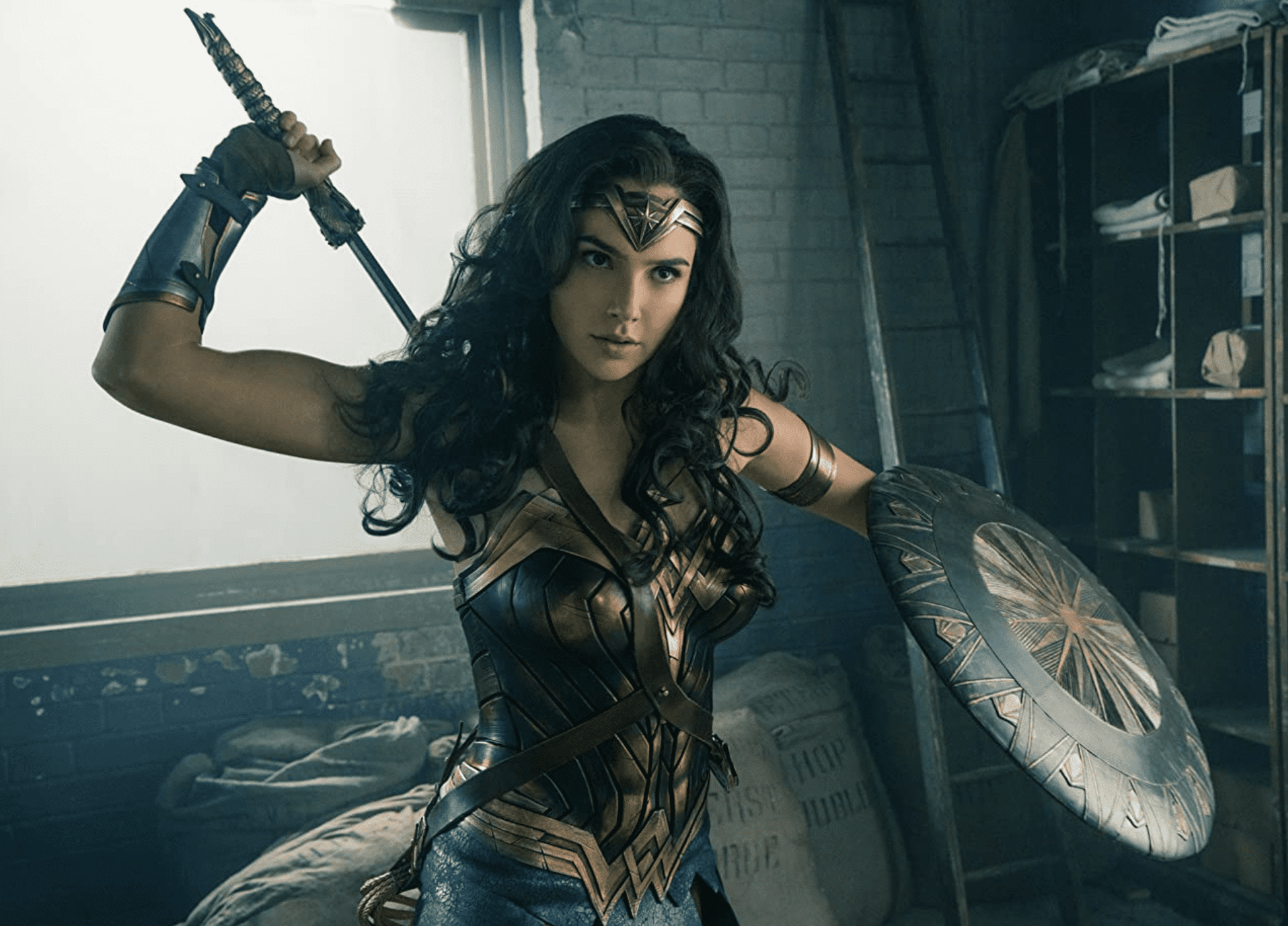 Wonder Woman shows off her fighting in World War II in this image from HBO Max