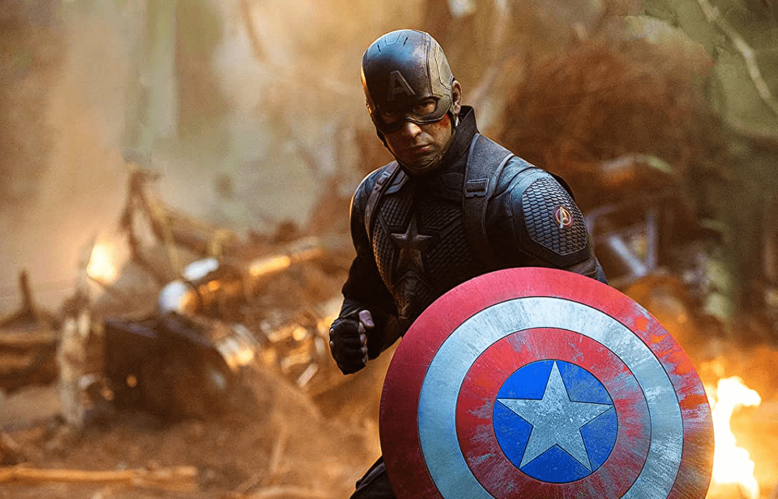 Chris Evans as Captain America in this image from Disney Plus