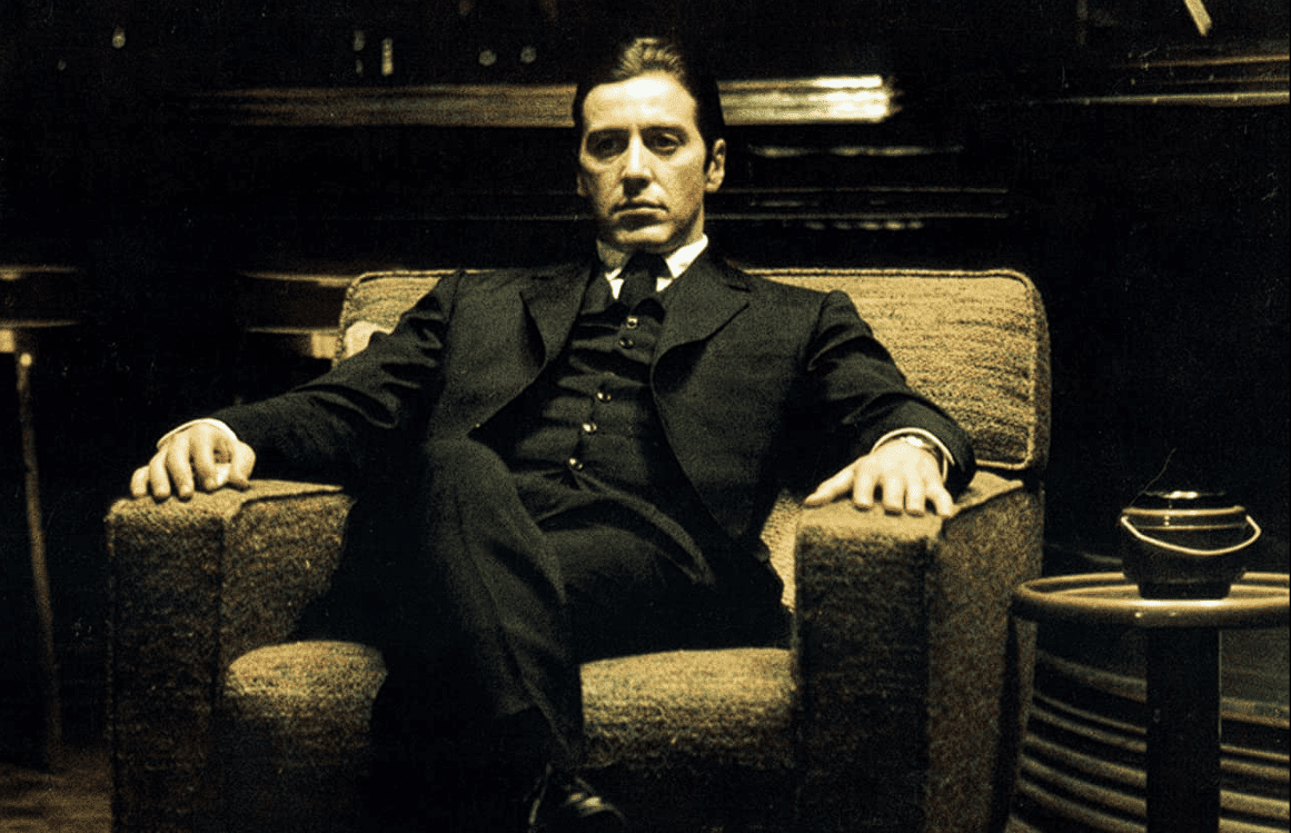 Al Pacino as Michael Corleone in this image from Peacock