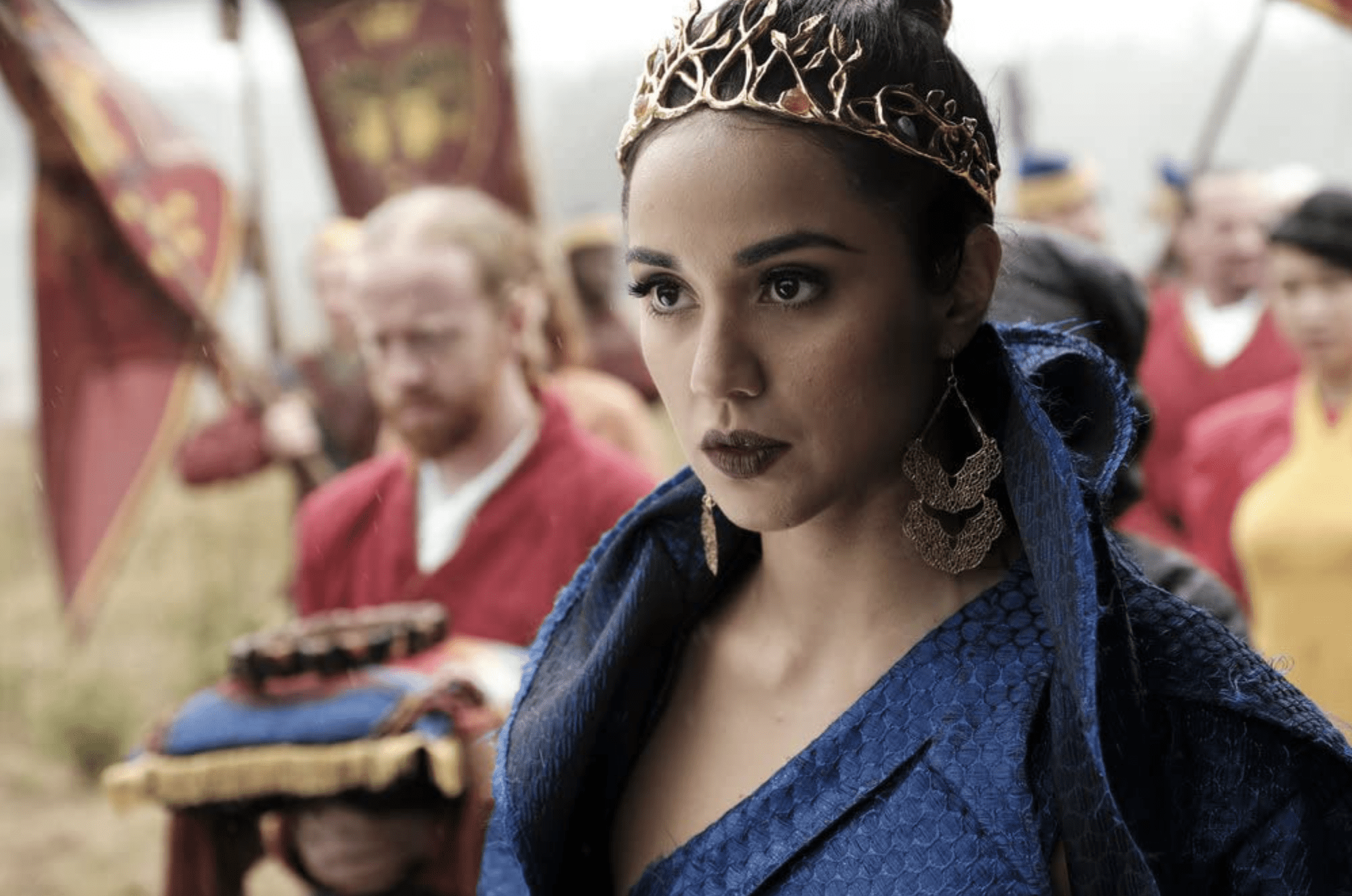 A woman wearing a crown commands attention in this image from Netflix