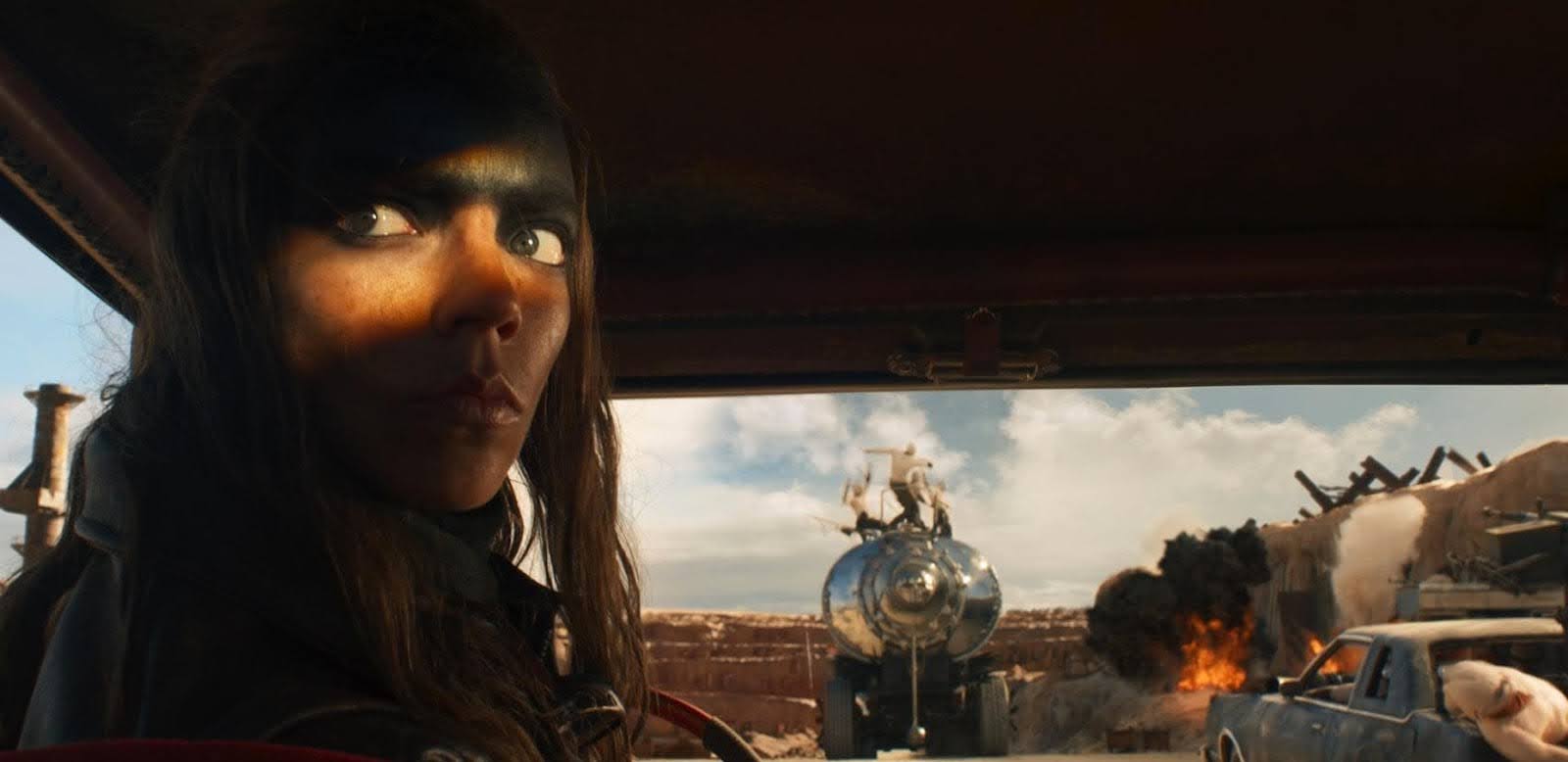 A woman in a car looks out at the desert in this image from Village Roadshow Pictures