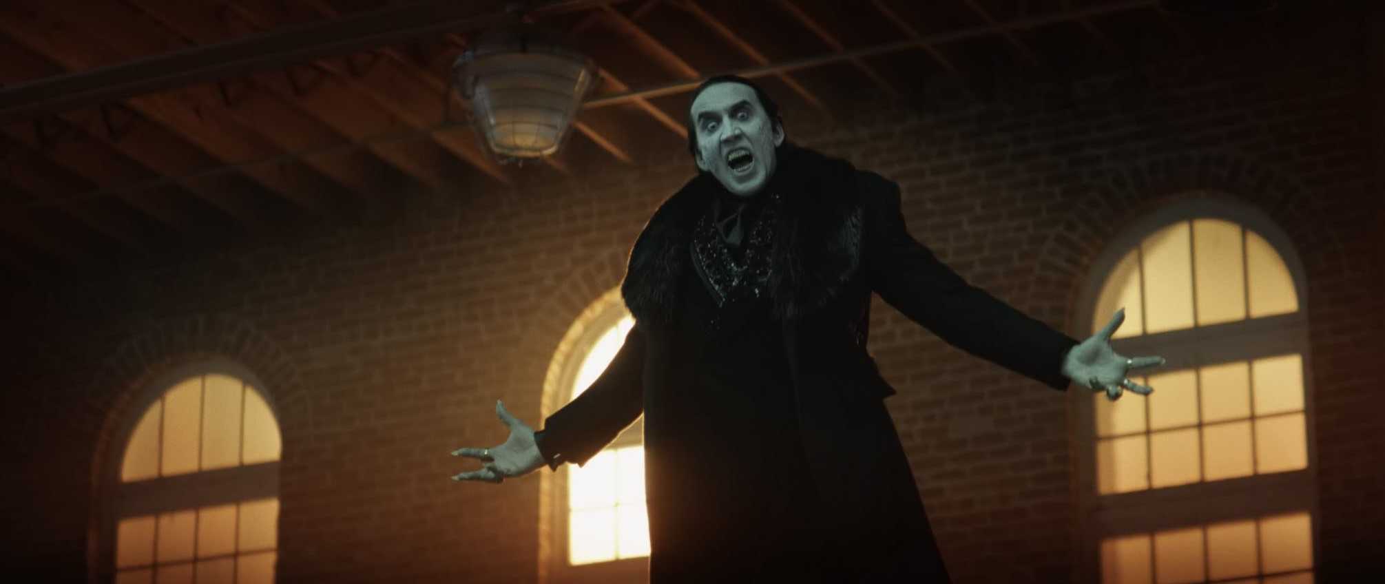 A vampire (Nicolas Cage) levitates in this image from Universal Pictures