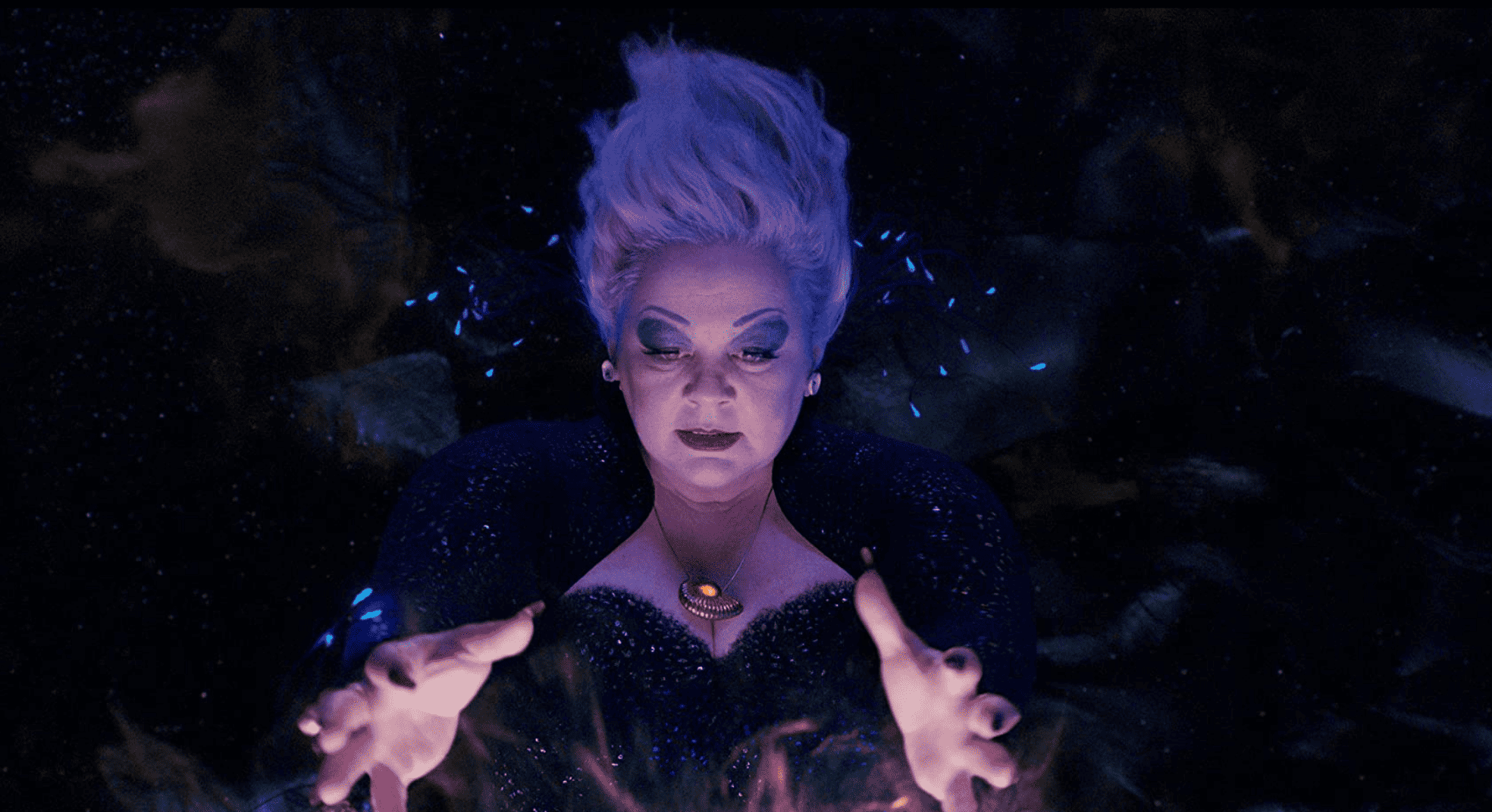 Melissa McCarthy transformed as Ursula in this image from Walt Disney Studios Motion Pictures.