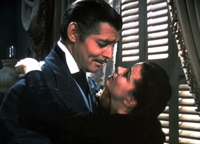Clark Gable and Vivien Leigh in this image from HBO Max