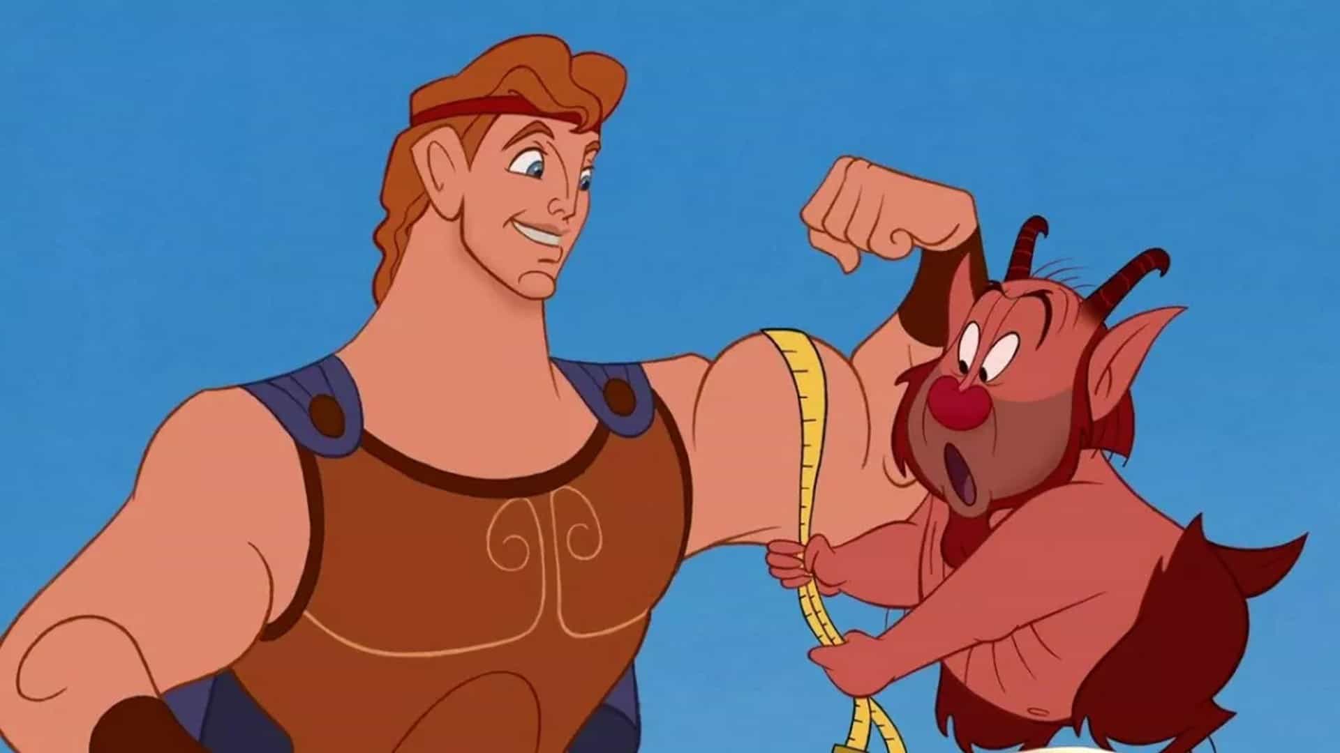 An animated Hercules in this image from Disney Plus