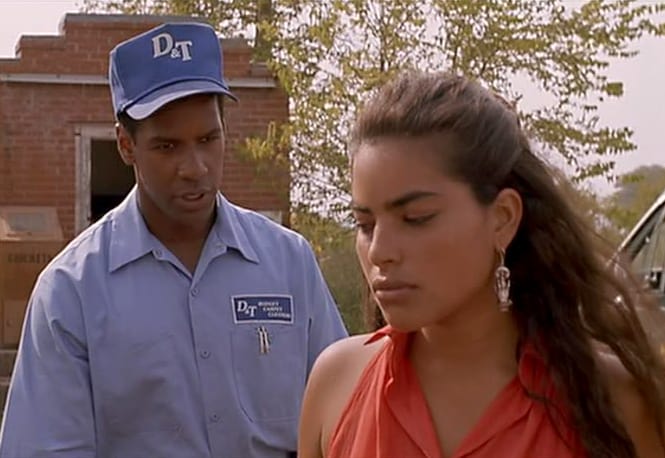 Denzel Washington and Sarita Choudhury in this image from Mirabai Films
