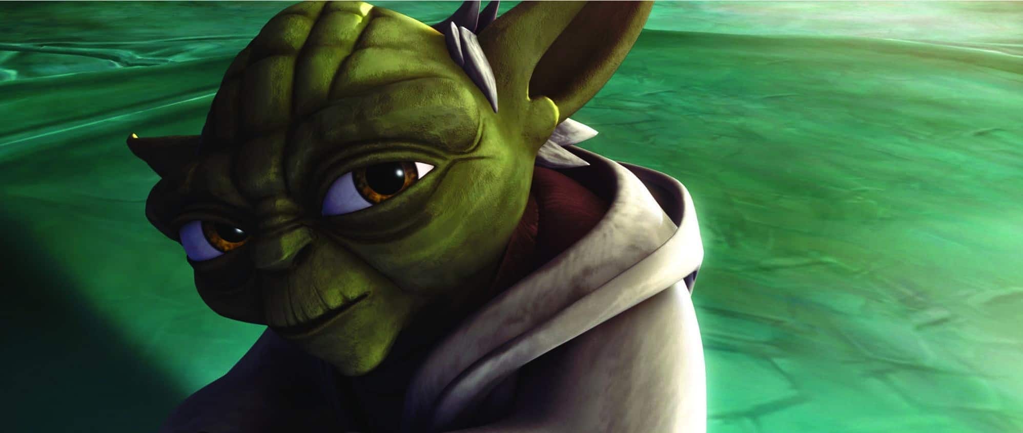 Yoda in this image from Disney Plus