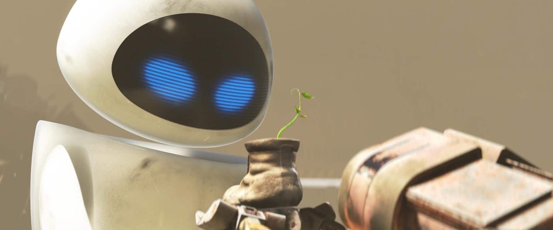 Eve and Wall-E in this image from Walt Disney Pictures