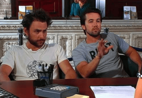 Charlie Day and Rob McElhenney this image from 3 Arts Entertainment