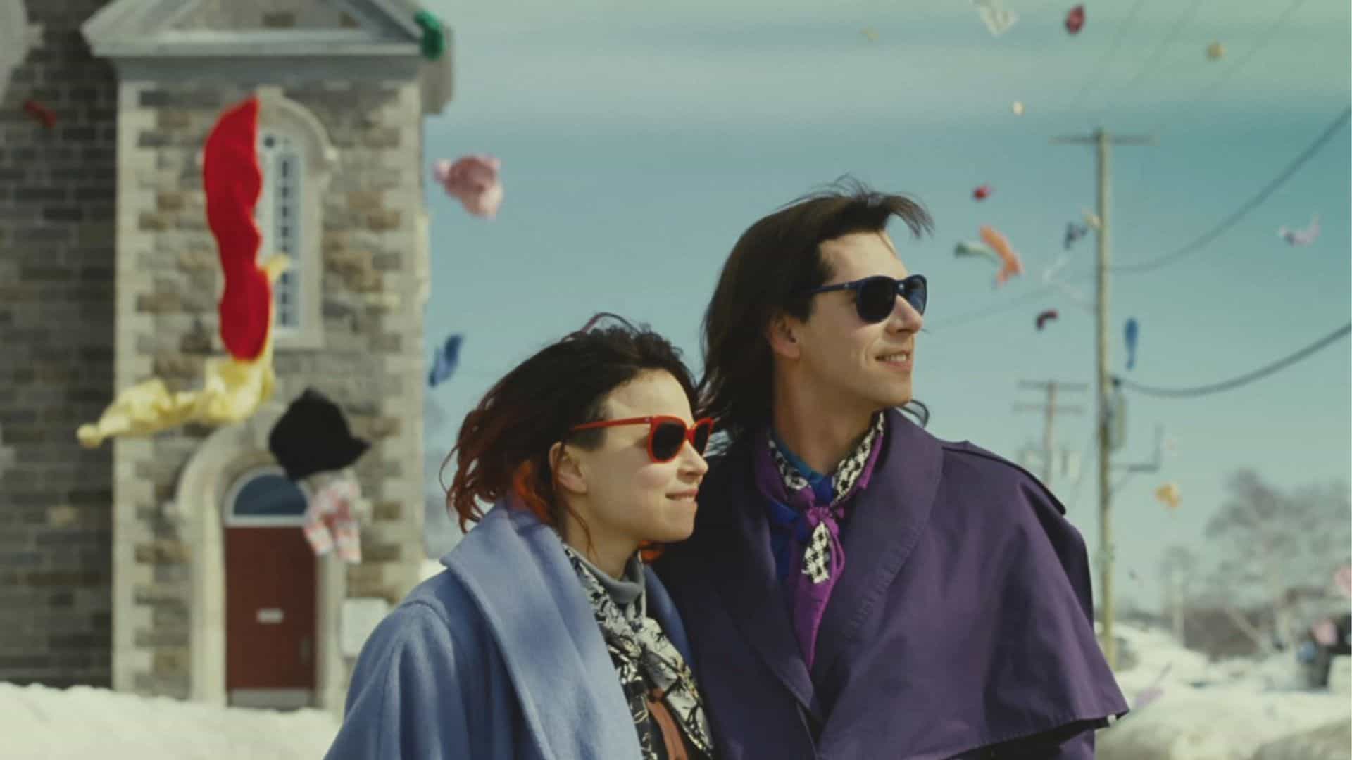 Fred and Laurence in sunglasses on a day out in this image from Lyla Films.