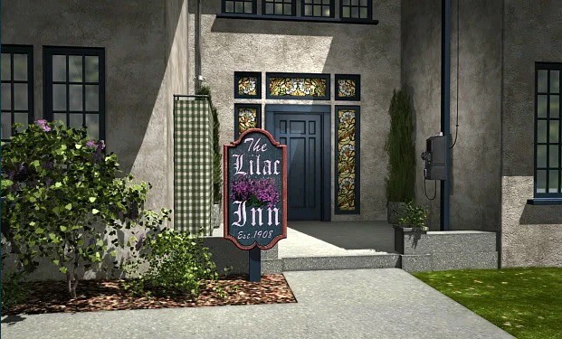 The recently renovated Lilac Inn in this image from CBS Television Studios