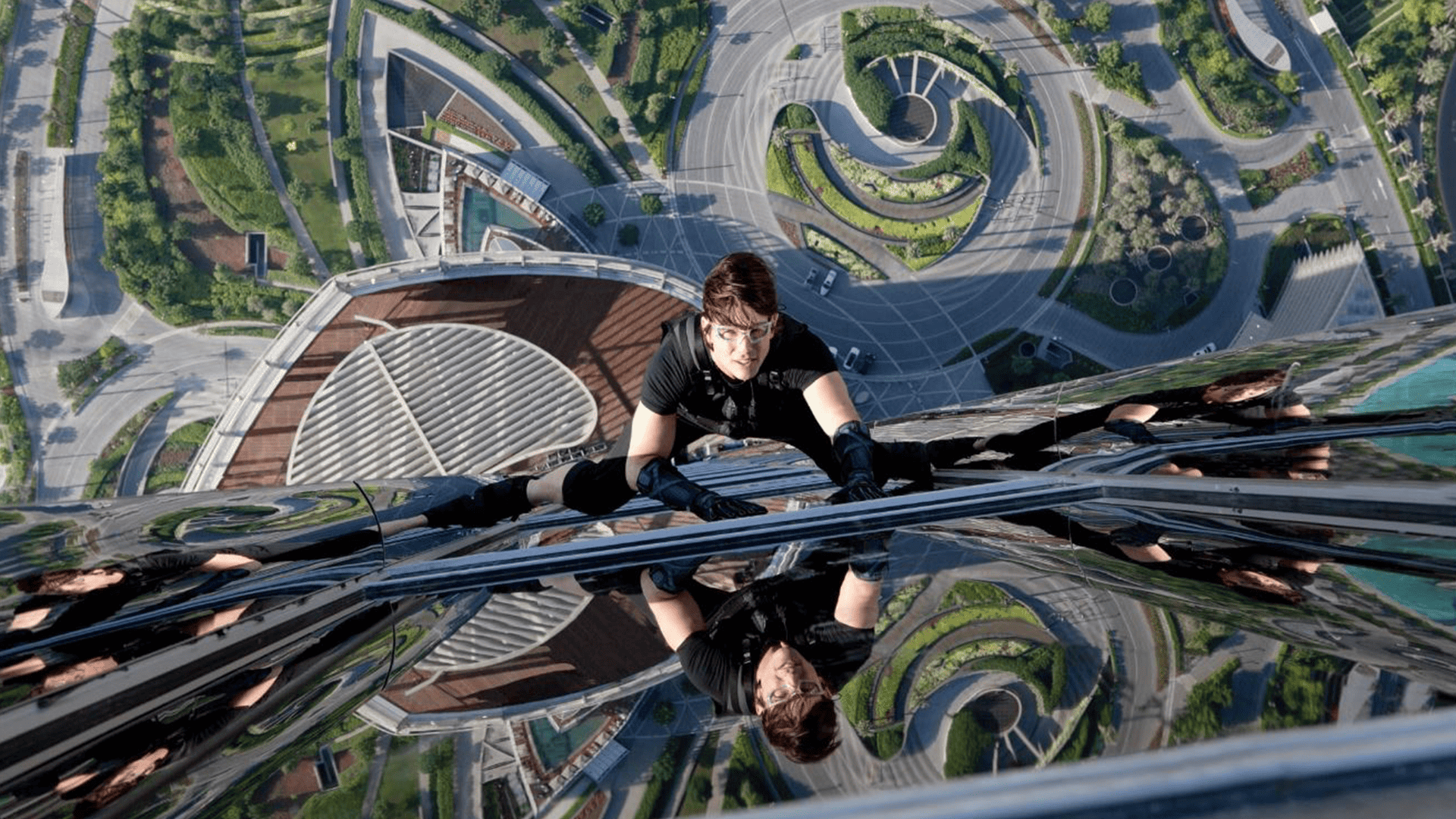 Tom Cruise scales the Burj Khalifa in this image from Paramount Pictures