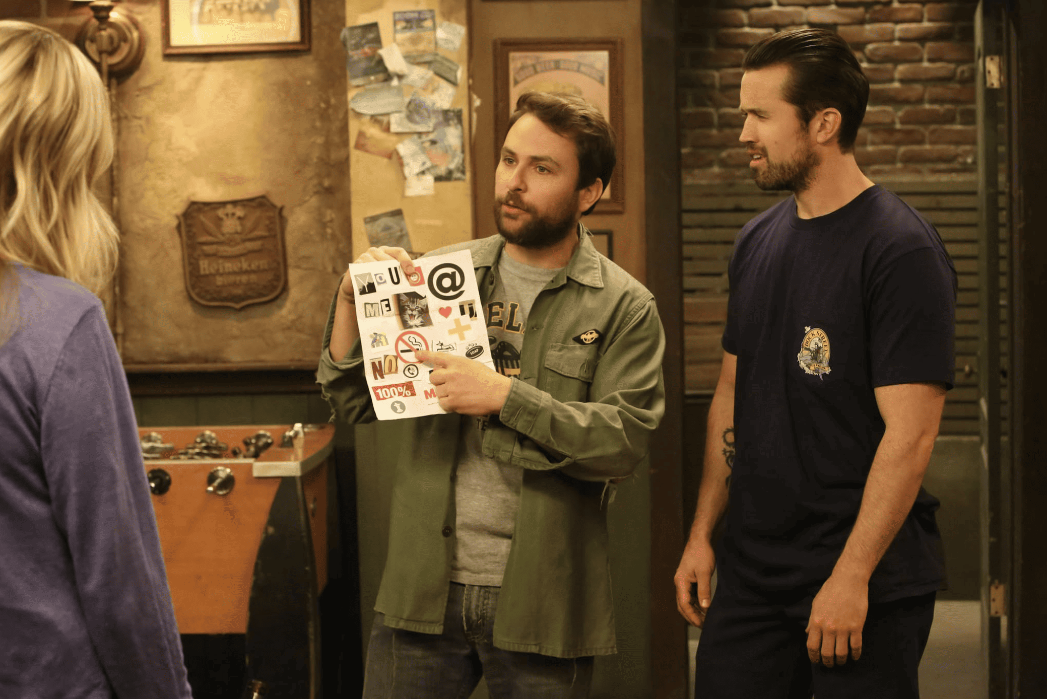 Charlie Day as Charlie Kelly in this image from 3 Arts Entertainment