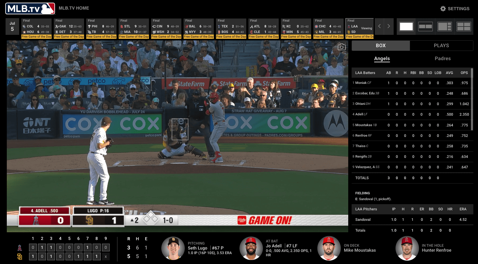 mlb games website