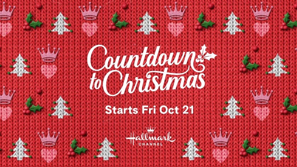 Sweater motif with holiday and Hallmark-logo embellishments in this promo for Countdown to Christmas from Hallmark Media