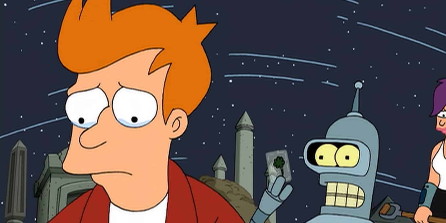 Fry, Bender, and Leela in this image from 20th Century Fox Television